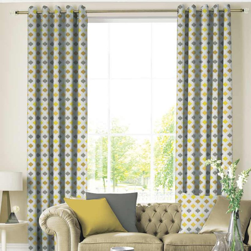Brocade Flaxen Curtains Budget Curtains