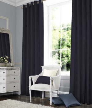 SILKY NAVY Curtain