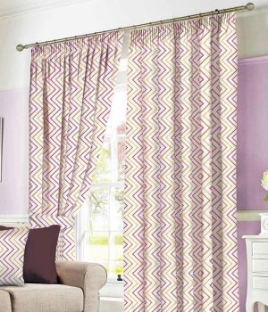 ZigZag Tangerine Curtain