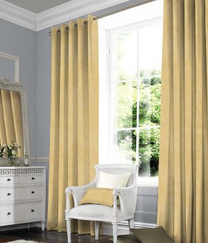 Suede Yellow curtains