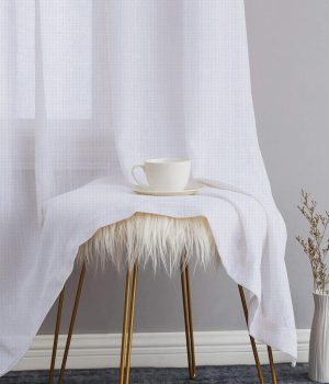 Mesh Chalk Sheer Curtains