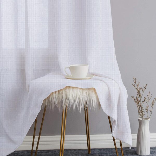 Mesh Chalk Sheer Curtains